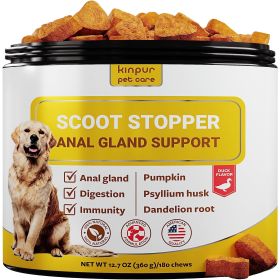 Kinpur Pet Care Scoot Stopper Soft Chews Fiber for Dogs Dog Anal