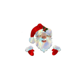 Christmas Fence Peek And Decoration Santa Claus Reindeer Fence Yard Signs For Holiday Xmas Garden Courtyard Wall Decorations (Option: Santa)