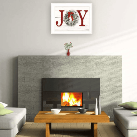 Christmas Joy By Lori Deiter, Ready To Hang Framed Print, White Frame (Option: Multicolor)